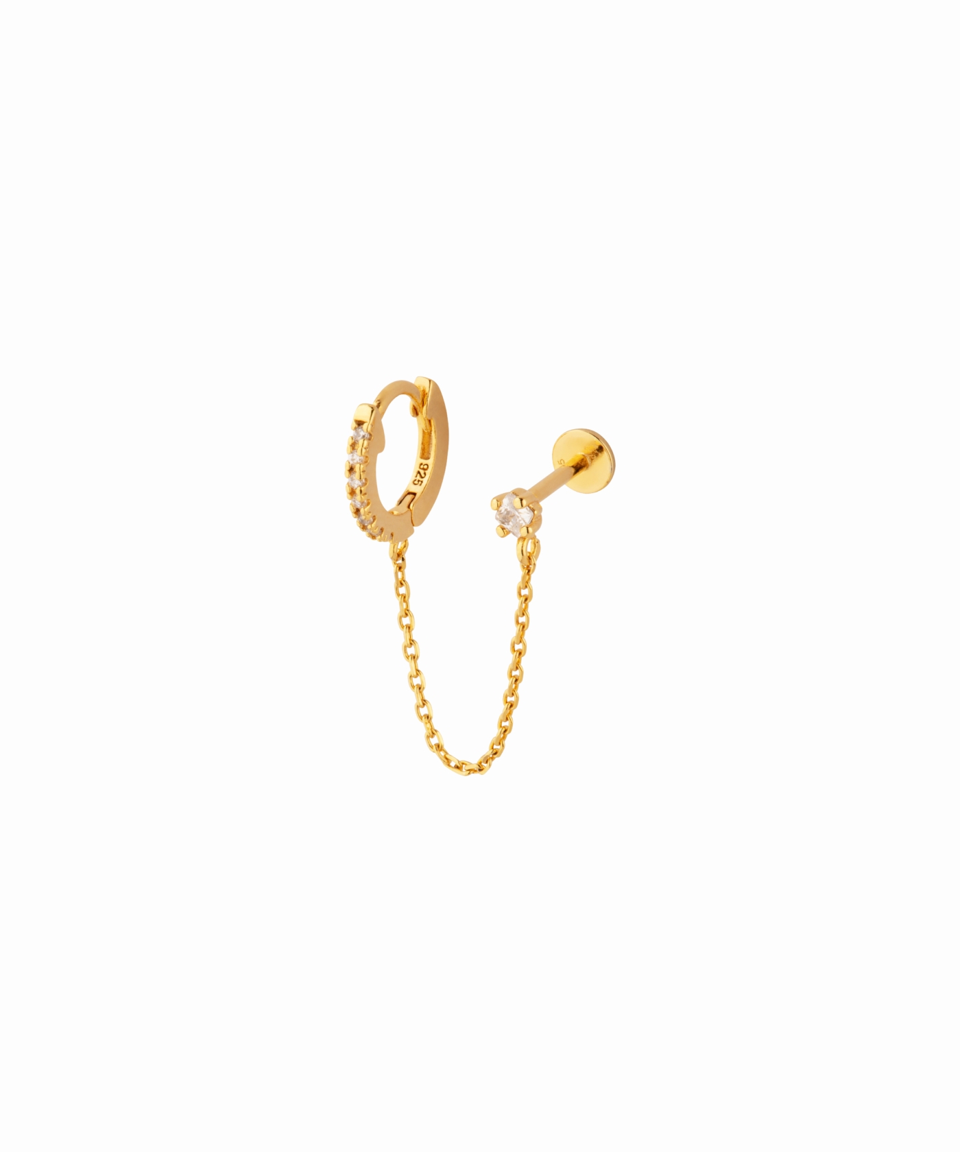 CYRA CHAIN FLATBACK gold